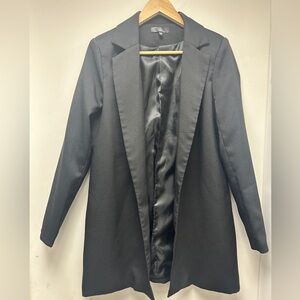 Missguided Black Women's Office Tailored Blazer Coat